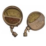 Two Vtg Tire Pressure Gauges