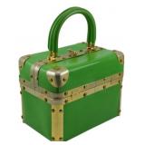 Delill Trunk Handbag Green 6"x8"x5"