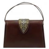 Vintage Leather Handbag 8"x12"x4"