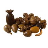 Mid-Century Monkey Pod Wood Fruit Decor