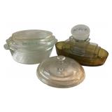 Lot of Assorted Glass Casserole Dishes & More