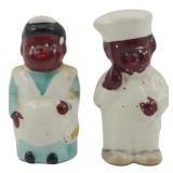 Pr Vtg Black Americana Shakers Marked Japan