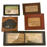 5 Vintage Clarksville Area Frames - 5.5 x 15