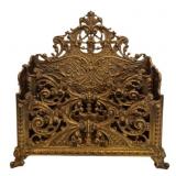 Ornate Victorian Ormolu Brass Letter Holder