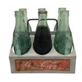 Aluminum Coke Bottle Carrier w/ Bottles