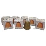 8 Beaded Candle Shades w/ Followers in Boxes