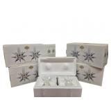 4 Sets of 2 Star Crystal Candle Holders