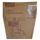 MaxKare 3-Wheel Rollator Walker Model DR9248