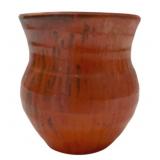 Vintage North State Pottery Redware Vase