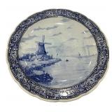 Blue & White Delft Style Wall Charger 16"