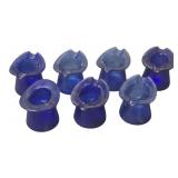 7 Cobalt Top Hat Ashtrays - 3" Tall