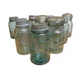 Lot of Atlas Canning Jars - 10" Tall
