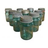 Lot of Blue Ball Canning Jars - 5" Tall