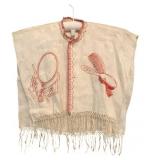 Antique American Folk Art Hair Cutting Apron
