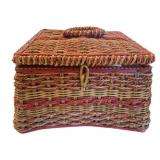 Vintage Sewing Basket w/ Contents
