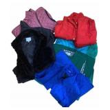 Lot of Assorted Puffer Vests & Others