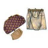 2 Vintage Clutch Purses - 8 x 7