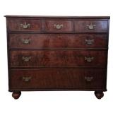 1800s English Mahogany Chest of Drawers
