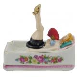 Vtg Pin Up Girl "Naughty Noodler" Ashtray
