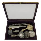 Vintage Case w/ Sterling & Non Sterling Items