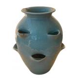 Vintage Glazed Ceramic Strawberry Planter