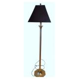 Brass Floor Lamp w/ Lotus Petal Base 62"