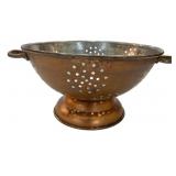 Vintage Handled Copper Strainer Colander