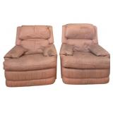 Pr Leather Recliners As Is 38"x35"x36"