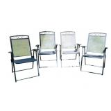 Metal Foldable Patio Chairs - 36 x 23 x 23