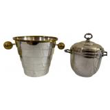 2 Vintage Ice Buckets 8.5"x10"