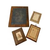 4 Framed Decor Pictures - 13 x 11