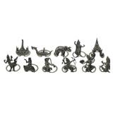 11 Siam Sterling Charms 1.24oz