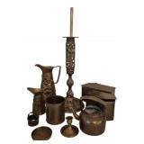 Group of Brass & Other Metal Decoratives