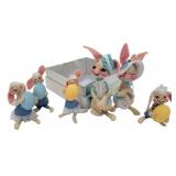 Collection Vtg Annalee Easter Bunny Figures