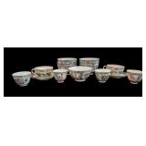 Lot of Assorted Rose Medallion Cups & Bowls
