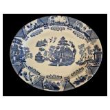 Johnson Bros Blue & White Willow Platter