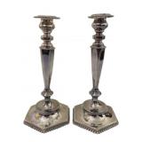 Quadruple Plate Candle Holders w/Inserts 12"