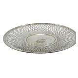 Reticulated Silver Plate Platter 1.5"x10"