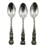 3 Alvin Corporation Sterling Spoons 2.68oz