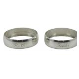 2 Gorham Sterling Napkin Holders 0.77oz