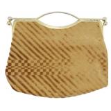 Craig Scot Geometric Fabric Frame Clutch