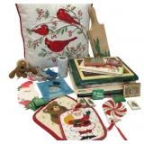 Christmas Holiday Decor & Cookbook Lot