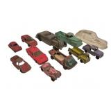 11 Vtg Diecast Toy Cars & Trucks Collection
