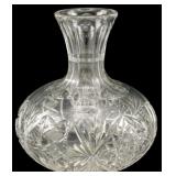 American Brilliant Cut Glass Water Bottle