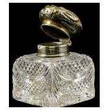 Harris & Shafer Sterling & Crystal Inkwell