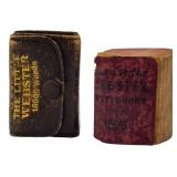 2 Miniature Webster Dictionaries