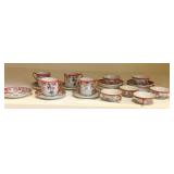 Group Lot of Satusuma Cups & Saucers