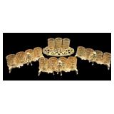4 Vtg Filigree Lipstick Holders Gold Tone