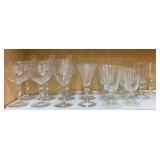 Shelf Lot of Stemware