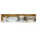 Shelf Lot Cream White Dinnerware